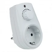 Gniazdka elektryczne - Orno Ściemniacz z gniazdem sieciowym Schuko 2880 OR-AE-13114(GS) - miniaturka - grafika 1