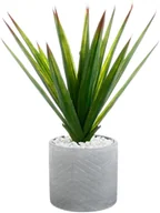 Sztuczne kwiaty - Atmosphera Sztuczna roślina ALOE VERA wys 48 cm ceramiczna doniczka 145025 - miniaturka - grafika 1
