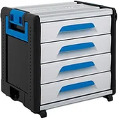 Skrzynki i torby narzędziowe - Sortimo nie wymagają stosowania dodatkowych adapterów workmo 24  500 łącznie z 4 szufladami, 1000003702 - miniaturka - grafika 1