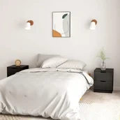 Szafki nocne - vidaXL Szafki nocne 2 szt. czarne 40x40x50 cm płyta wiórowa 326726 - miniaturka - grafika 1