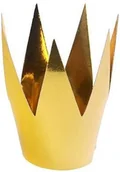 Dodatki do strojów karnawałowych - PartyDeco Korona, złota, 5.5 cm, 3 sztuki - miniaturka - grafika 1