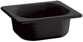 Pojemniki i kosze gastronomiczne - APS Pojemnik prostokątny z melaminy GN 1/6 176x162x100 mm, czarny | Ecoline 84311 - miniaturka - grafika 1