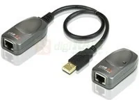 Aten Adapter USB przedłużacz do 60m na kablu RJ45 - UCE260 - Adaptery i przejściówki - miniaturka - grafika 4