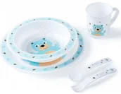 Zestawy naczyń dla dzieci - Canpol babies Cute Animals, Plastikowy zestaw stołowy, Miś - miniaturka - grafika 1