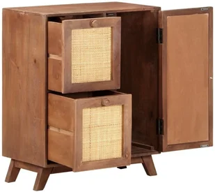 vidaXL Lumarko Szafka, 60 x 35 x 75 cm, lite drewno mango 323596 - Szafki do salonu - miniaturka - grafika 7