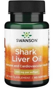 SWANSON Shark Liver Oil (olej z wątroby rekina) 550mg - (60 kap) - Witaminy i minerały dla sportowców - miniaturka - grafika 2