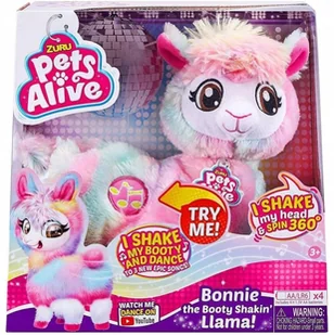 Zuru Tańcząca Lama pluszowa Pets Rainbow Kolorowa - Maskotki i pluszaki - miniaturka - grafika 4