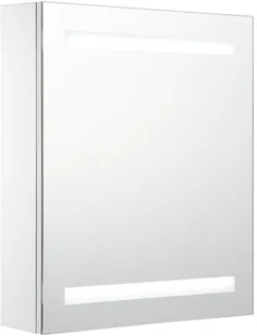 vidaXL Szafka łazienkowa z lustrem i LED, 50 x 14 x 60 cm - Szafki łazienkowe - miniaturka - grafika 3