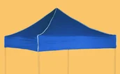 Pawilony ogrodowe - Expodom Plandeka dachowa 2x2m, Niebieski - miniaturka - grafika 1