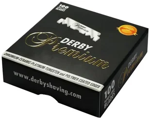 Derby PREMIUM Żyletki do Brzytwy Połówki 100 szt - Brzytwy fryzjerskie - miniaturka - grafika 2