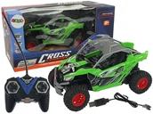 Zabawki zdalnie sterowane - Import LEANToys Terenowe Auto Cross Country Zdalnie Sterowane Pilot 27 MHz Zielone LT-9386-0 - miniaturka - grafika 1