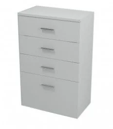 Aqualine ZOJA/KERAMIA FRESH szafka dolna 50x78x29cm, biała z szufladami 50308 - Szafki łazienkowe Aqualine ZOJA/KERAMIA FRESH szafka dolna 50x78x29cm, biała z szufladami 50308 - Szafki łazienkowe - miniaturka - grafika 1