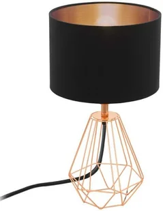 Eglo Lampa oprawa stołowa Carlton 2 1x60W E14 czarna miedź 95787 - Lampy stojące - miniaturka - grafika 2