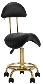 ACTIVESHOP Taboret Kosmetyczny 6001G Złoto Czarny 10003_140906 - Krzesła i taborety kosmetyczne - miniaturka - grafika 8