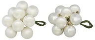 Bombki - KAEMINGK Wiązka bombek szklanych 2 cm 10 szt. białe - miniaturka - grafika 1