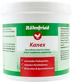 Przysmaki dla ptaków - Röhnfried Kanex przeciw gryzoniom piór, piórnikom i kanibalizmowi u drobiu (700 g) - miniaturka - grafika 1