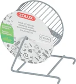 Akcesoria dla gryzoni - Zolux Kołowrotek metalowy 11 cm kol szary - miniaturka - grafika 1