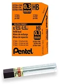 Ołówki - Pentel 300-HB wysoce akumulator litowo-polimerowy wkład zamienny ekstra mocna w 12er HB 0,3 MM rura 12 lampy 300-HB - miniaturka - grafika 1