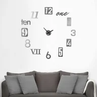 Zegary - Umbra Zegar ścienny Numbra aluminium - miniaturka - grafika 1