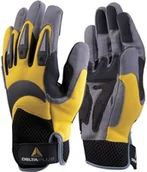 Rękawice robocze - Delta Plus Rękawice robocze ze skóry syntetycznej VV902JA10 rozm. 10 - miniaturka - grafika 1