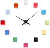 Zegary - Karlsson Zegar ścienny DIY Cubic multicolor by KA5698MC - miniaturka - grafika 1