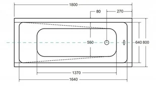 Besco 180x80 Modern + Syfon #WAM-180-MO - Wanny - miniaturka - grafika 7