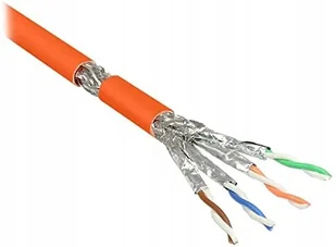 Kabel Skrętka S/ftp kat.7 drut Lsoh 2xEkran - 50m - Kable miedziane - miniaturka - grafika 2