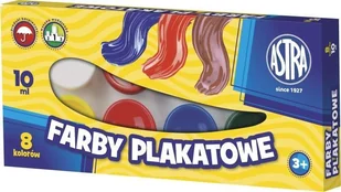 Astra Farby Plakatowe 8 kolorów 10ml - Farby i media malarskie - miniaturka - grafika 2
