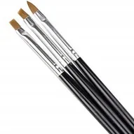 Akcesoria do paznokci - Pędzelki Do Żelu Akrylu Zdobień Paznokci 3 sztuki - miniaturka - grafika 1