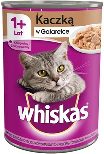 Whiskas Adult - mięsne kawałki w sosie, dla dorosłych kotów - puszka z kaczką i - Mokra karma dla kotów - miniaturka - grafika 4