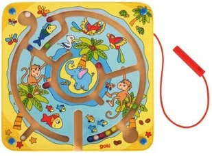Goki Labirynt magnetyczny Wyspa 53818 - Łamigłówki - miniaturka - grafika 3