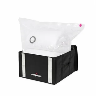Compactor COMPACTOR próżniowa torba do przechowywania, rozmiar M, 125 l, czarna "Black Edition", RAN8945 - Wieszaki do szafy - miniaturka - grafika 2