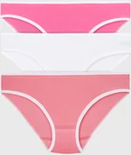 Majtki dla dzieci - GARNA MAMA sp. z o.o. 3 PACK dziewczęcych fig basic różowo-biały - miniaturka - grafika 1