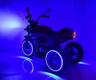 Import SUPER-TOYS NAJNOWSZY WIELKI MOTOR BQ-8188-FLASHING CZERWONY - Pojazdy elektryczne dla dzieci - miniaturka - grafika 7