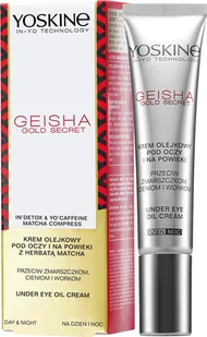 Yoskine Geisha Gold Secret Olejkowy Krem pod oczy 15ml - Kosmetyki pod oczy - miniaturka - grafika 2