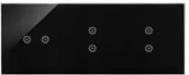 Wyłączniki światła i elektryczne - Simon Panel dotykowy Simon 54 Touch DSTR3233/73 S54 Touch 3 moduły 2 pola dotykowe poziome + 2 pola dotykowe pionowe + 2 pola dotykowe piono - miniaturka - grafika 1