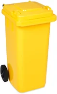 Kosze na śmieci - Kosz 120L na kółkach ŻÓŁTE 120SEG - miniaturka - grafika 1
