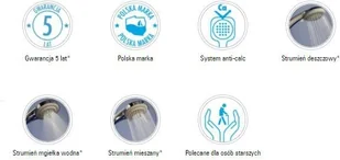 Deante Zestaw prysznicowy Vital NIV051K - Zestawy prysznicowe - miniaturka - grafika 4