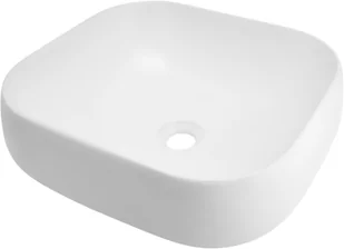 Corsan Wolnostojąca umywalka nablatowa Corsan 649933 prostokątna biała 45 x 41 x 14,5 cm 649933 - Umywalki - miniaturka - grafika 4