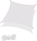 Parasole ogrodowe - Żagiel przeciwsłoneczny kwadratowy 4x4m popielaty SN1025 - miniaturka - grafika 1