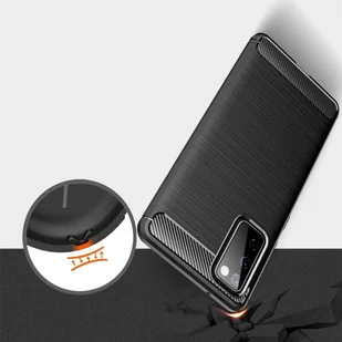 Samsung Braders Etui Carbon Case + Szkło Hartowane do Galaxy S20 FE - Etui i futerały do telefonów - miniaturka - grafika 6