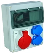 Bezpieczniki elektryczne - Rozdzielnica budowlana erbetka obudowa 16A +2x 230 - miniaturka - grafika 1