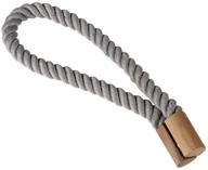 Akcesoria do wystroju okien - Upinacz do zasłon z magnesem WOOD ROPE szary - miniaturka - grafika 1