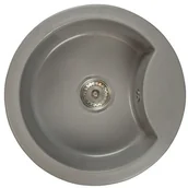 Zlewozmywaki - Brado Zlewozmywak granitowy MILA szary milasza - miniaturka - grafika 1
