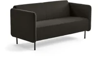 Sofy i kanapy - AJ Produkty Sofa 2-osobowa CLEAR, tkanina, brązowy - miniaturka - grafika 1