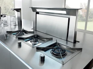 Falmec Down Draft 90 Czarny - Okapy kuchenne - miniaturka - grafika 2