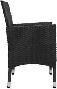 vidaXL 5-częściowy zestaw mebli ogrodowych czarny 3067671 - Meble ogrodowe - miniaturka - grafika 9