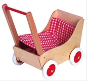 Wózki dla lalek - Unbekannt Drewno Wenzel 552.1809  wózek dla lalek Laura z komplet - miniaturka - grafika 1