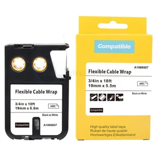 DYMO RHINO strefadrukarek.pl Taśma do XTL nylonowa 1868806 biała czarny nadruk 12mm x 7m - zamiennik PROMOCJA! XTL-1868806 - Dodatki do drukarek i skanerów - miniaturka - grafika 3