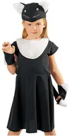 Stroje karnawałowe - KRASZEK Strój dla dzieci "Czarny Kotek - sukienka", KRASZEK, rozm. 122/128 cm 262-SUK-KOT-II - miniaturka - grafika 1